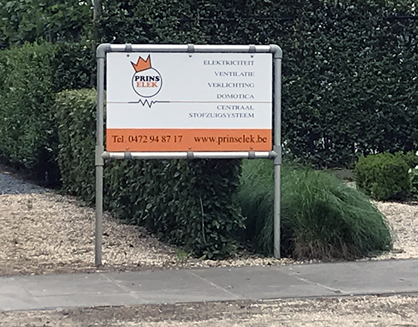 Buizenframe met plaat